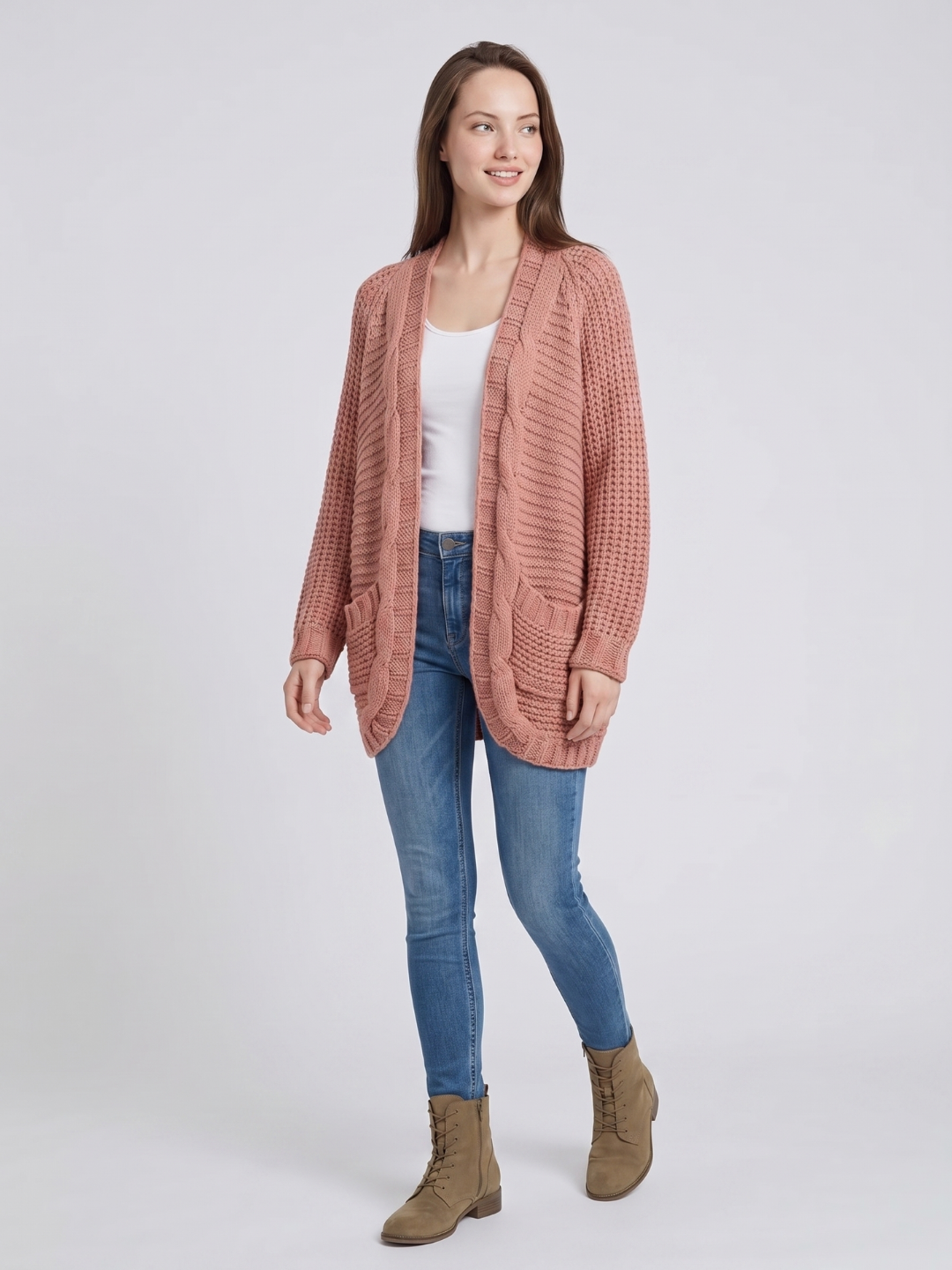 Solstice | Open-Front Boho Knit Cardigan