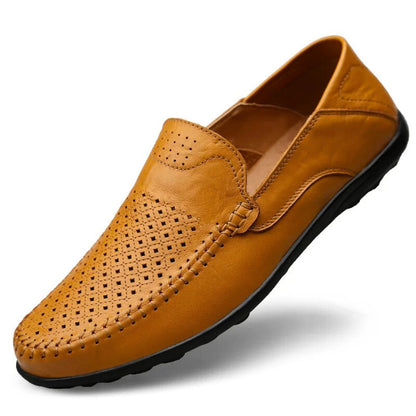 Ellis | Perforated Leather Loafers