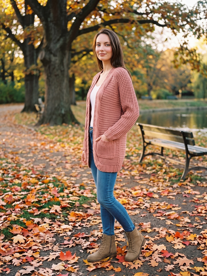 Solstice | Open-Front Boho Knit Cardigan