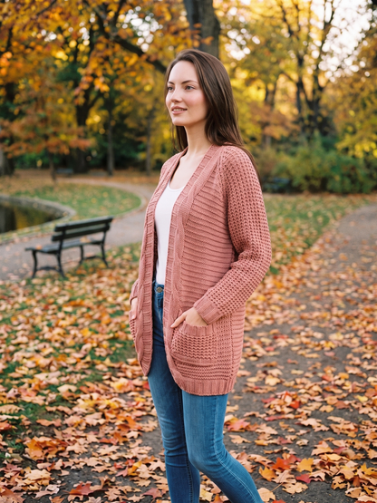 Solstice | Open-Front Boho Knit Cardigan