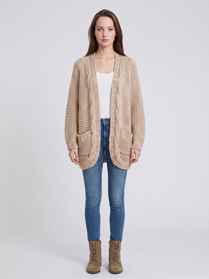 Solstice | Open-Front Boho Knit Cardigan