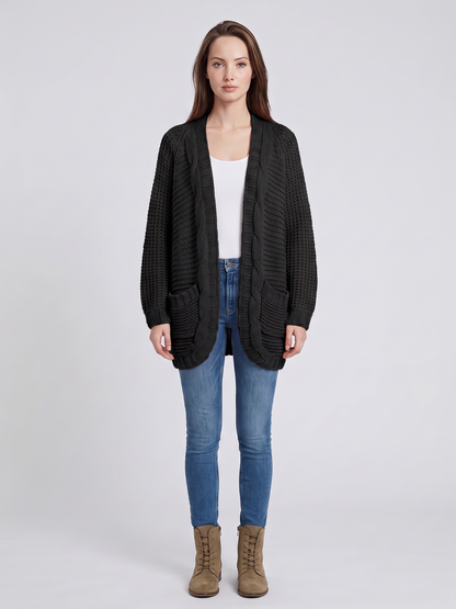 Solstice | Open-Front Boho Knit Cardigan
