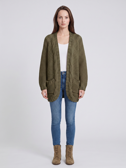 Solstice | Open-Front Boho Knit Cardigan