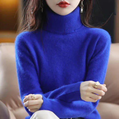 High Neck Cashmere Sweater for Women