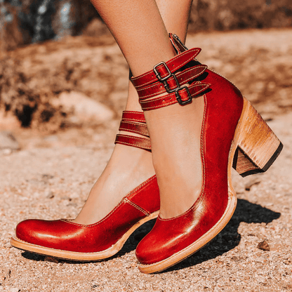 Marigold | Stylish Faux Leather Ankle Boots