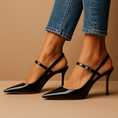 Isla | Elegant Pointed-Toe Slingback Heels