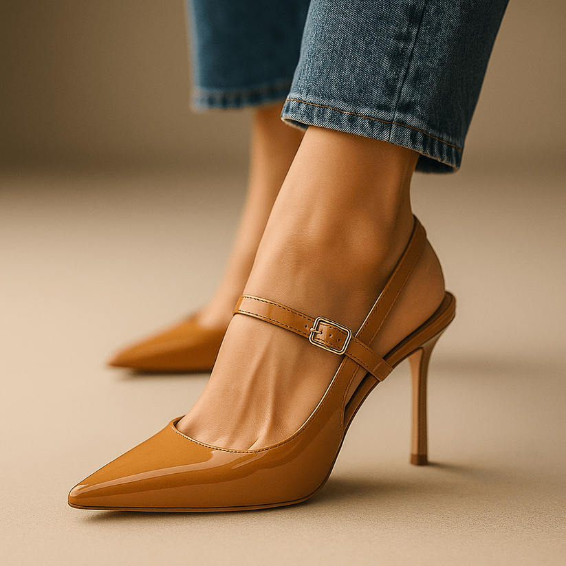 Isla | Elegant Pointed-Toe Slingback Heels
