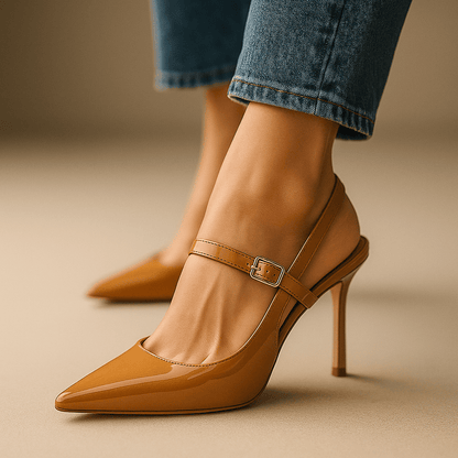 Isla | Elegant Pointed-Toe Slingback Heels