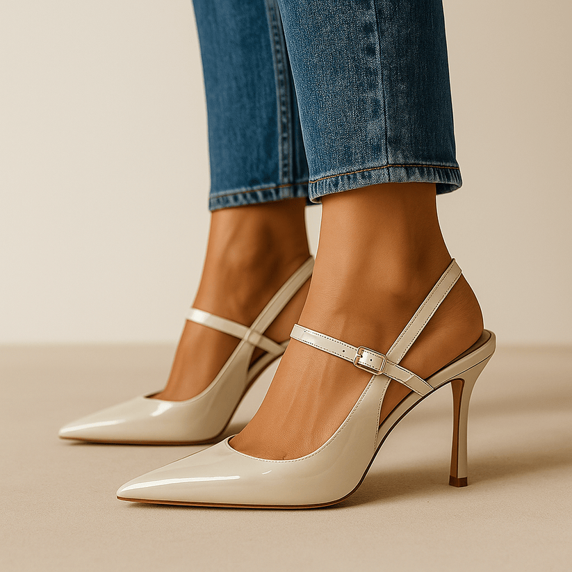 Isla | Elegant Pointed-Toe Slingback Heels