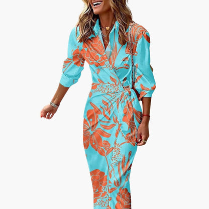 Elora | Elegant Striped Maxi Dress