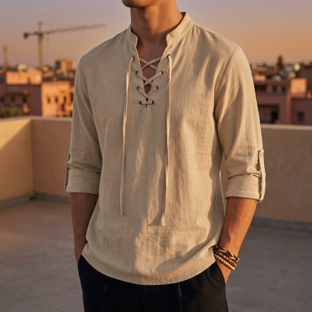 Azmirelle | Lace-Up Renaissance Costume Shirt
