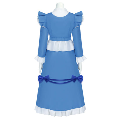 Poppy Cosplay Costume Blue Lolita Maid Dress Poppy Playtime Cosplay Halloween Costume