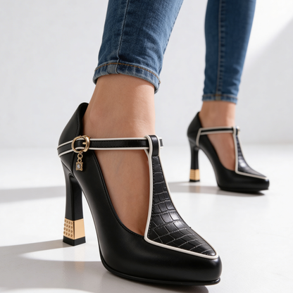 Delphine | Women's T-Strap Block Heels