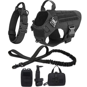 Dog Harness, Collar & Leash – k9 Tactical Working Dog Set