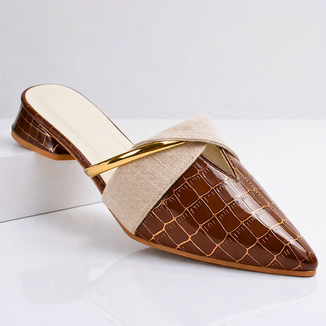 Harper | Women's Croc Pointed-Toe Mules