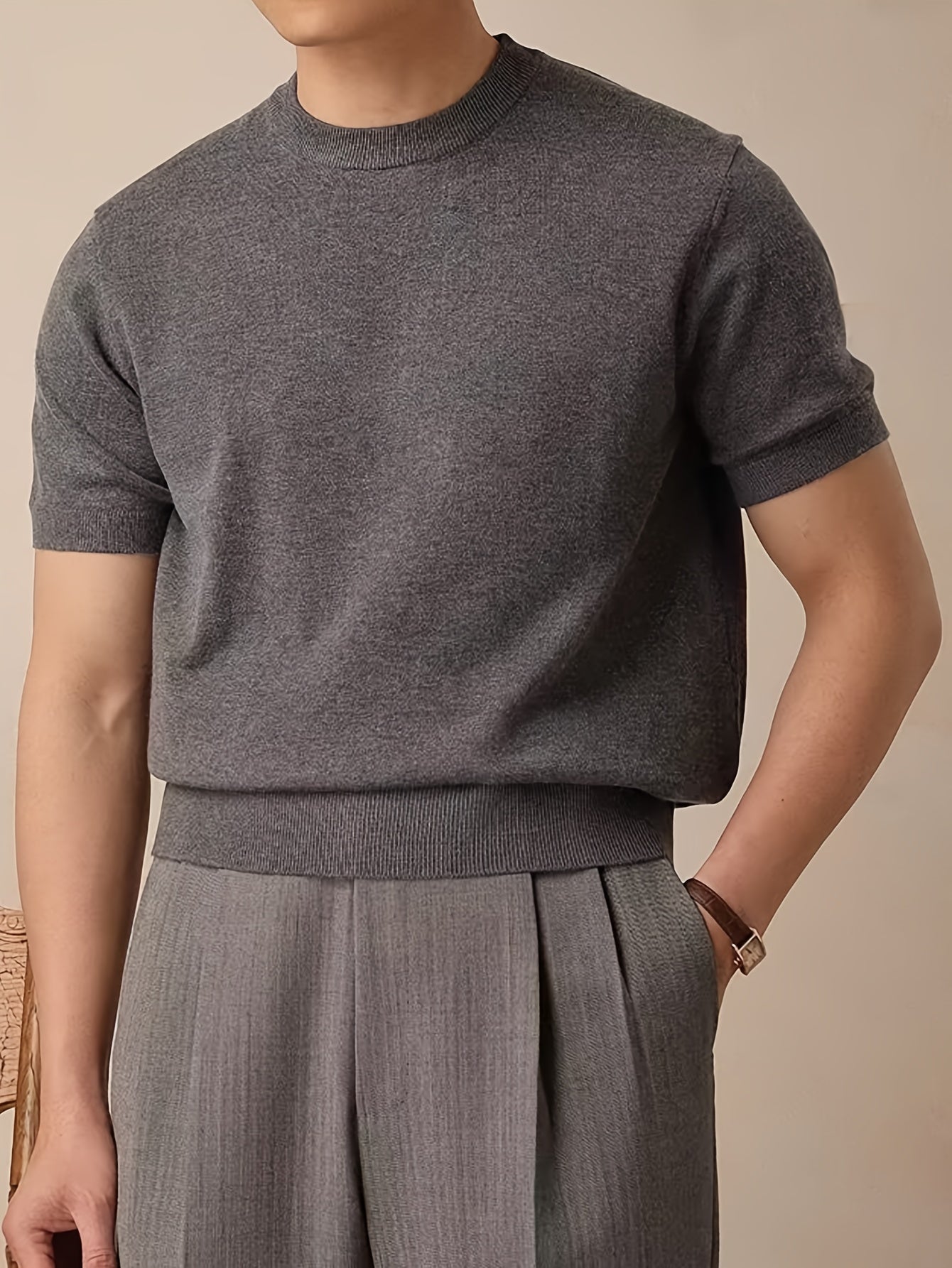 Reid – Refined Short Sleeve Knit Polo Shirt