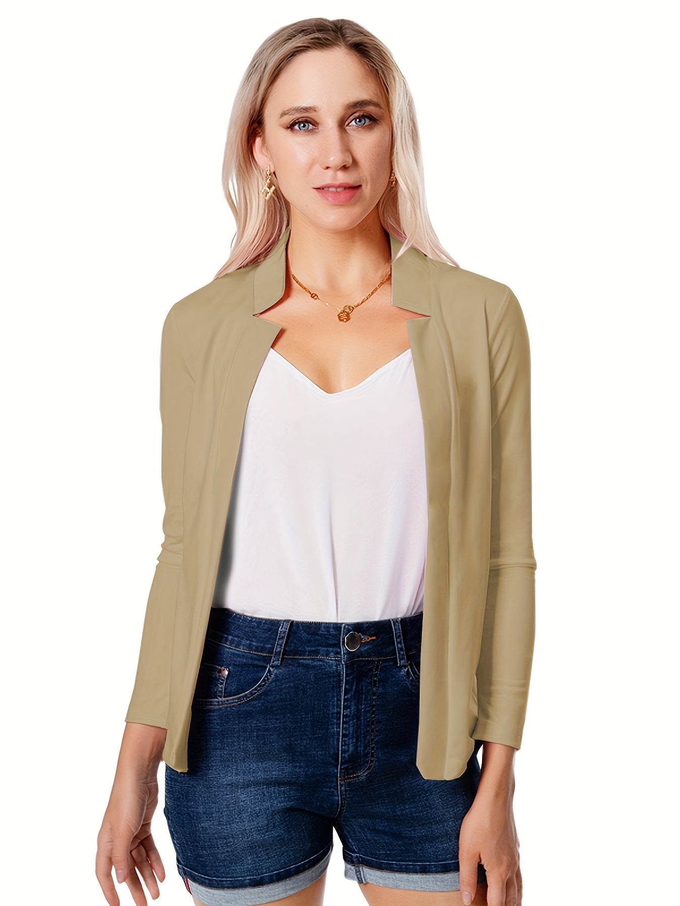 Women's Open Front Blazer Jacket