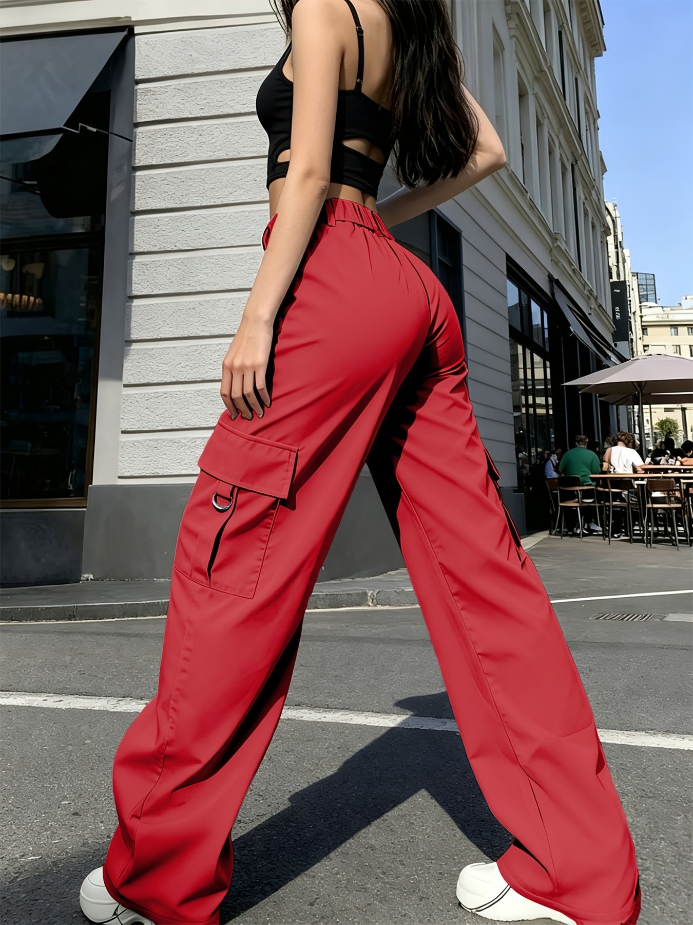 Marceline | High-Waisted Cargo Pants