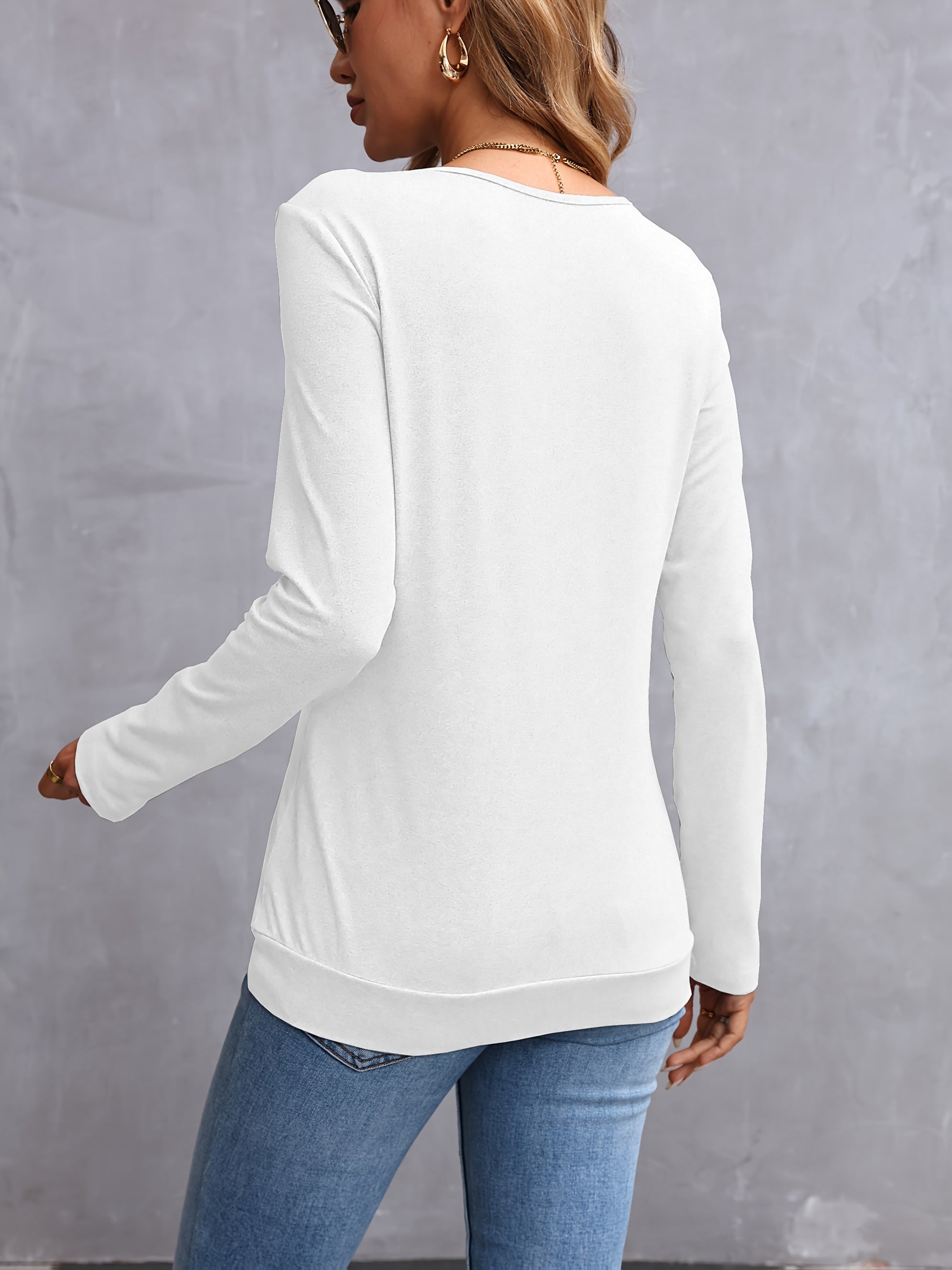 Marlowe | V-Neck Long Sleeve Top