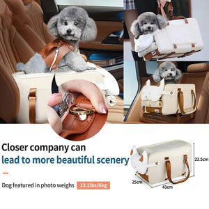 Portable Cat Dog Bed Travel Central Control Car Safety Pet Seat Transport Dog Carrier Protector for Small Dog