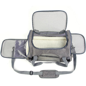 Airline-Approved Dog Carrier Backpack with Mesh Window: Portable Pet Transport Bag for Small Dogs