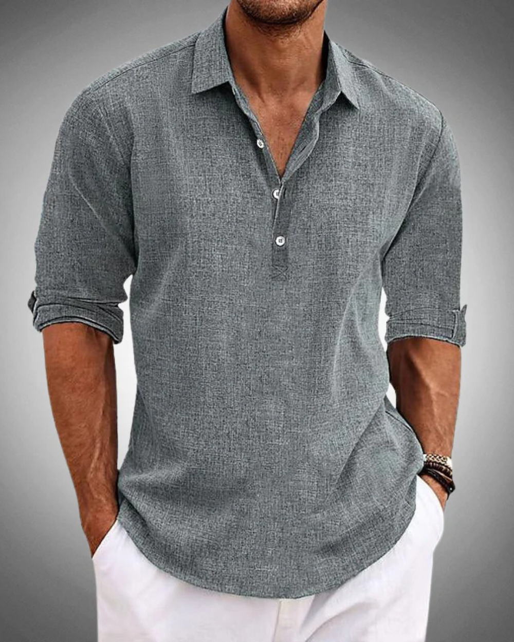 Marcus | Refined Button-Front Classic Shirt