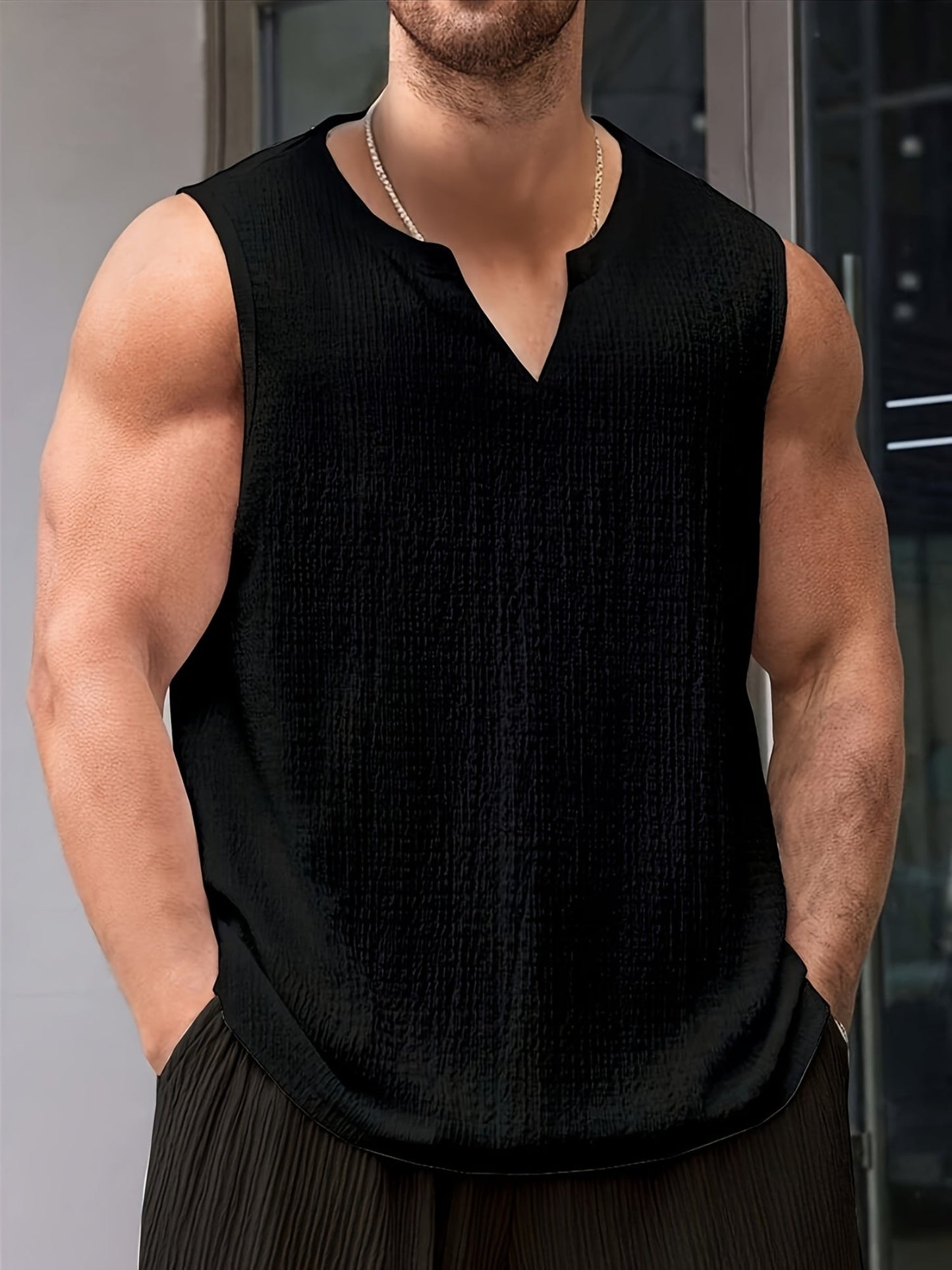 Men's Relaxed Sleeveless Tank Top