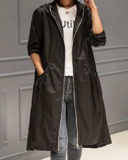 Anouska | Waterproof Hooded Trench Coat