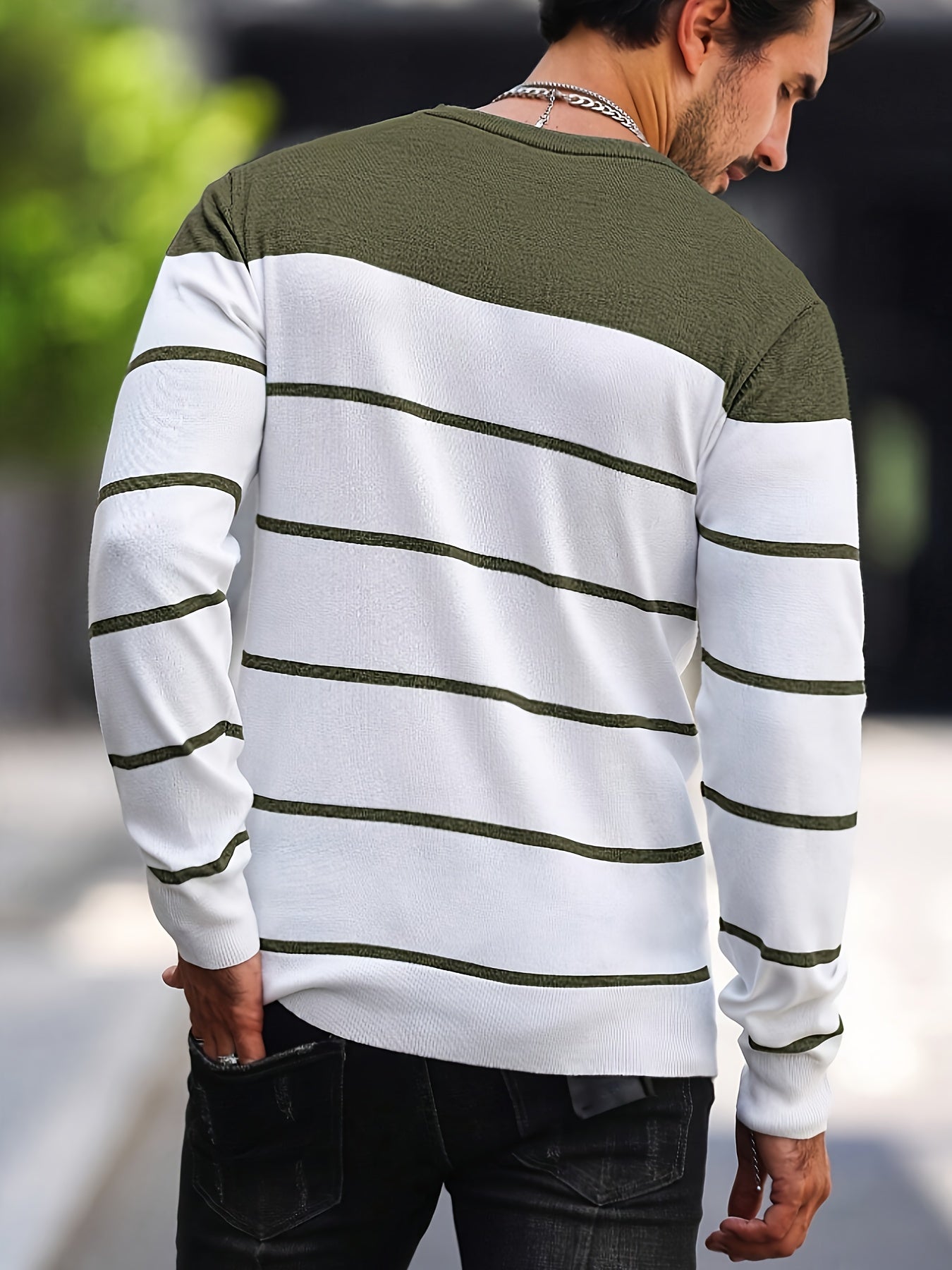 Barnaby | Striped Crew Neck Sweater