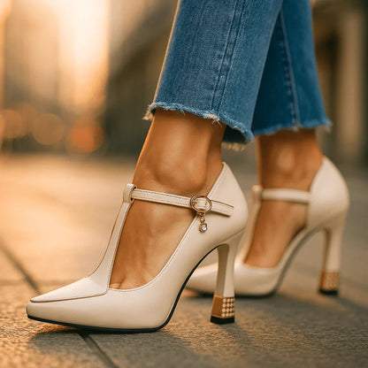 Delphine | Women's T-Strap Block Heels