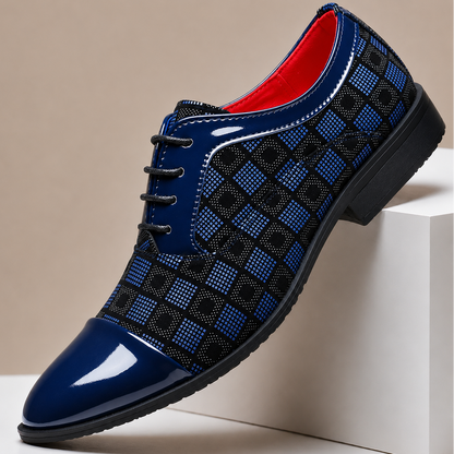 Valente | Men's Patterned Genuine Leather Shoes