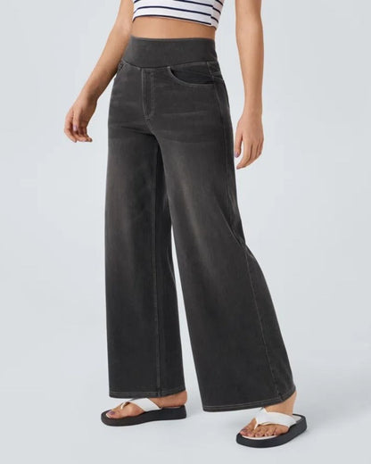 Super Stretch Wide Leg Jeans