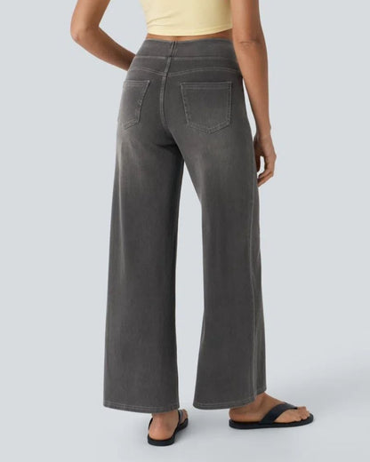 Super Stretch Wide Leg Jeans