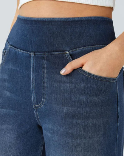 Super Stretch Wide Leg Jeans