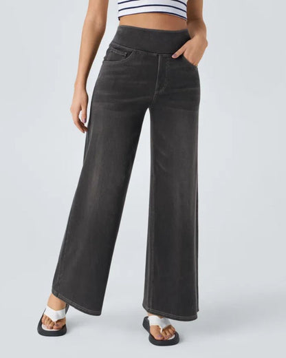 Super Stretch Wide Leg Jeans