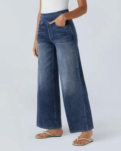 Super Stretch Wide Leg Jeans