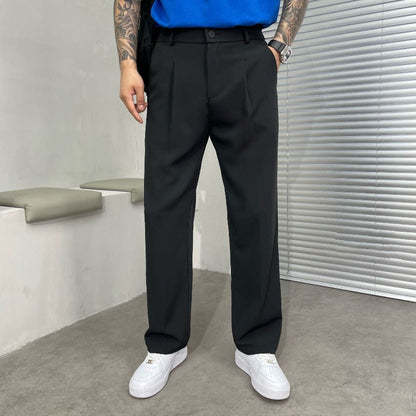 Alton | Men's Double-Pleated Wide-Leg Trousers