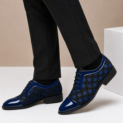Valente | Men's Patterned Genuine Leather Shoes