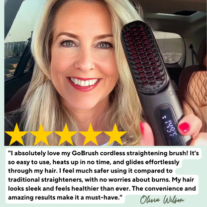 Portable Straightener Brush - GoBrush PRO