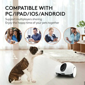 Hiibo Dog Camera with Treat Dispenser AI Pet Companion Robot Pet Security Monitor at Home