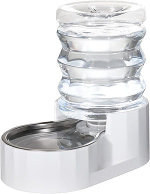 Stainless Steel Pet Waterer - Automatic BPA-Free Water Feeder, 8L Capacity with Two Caps & Filters