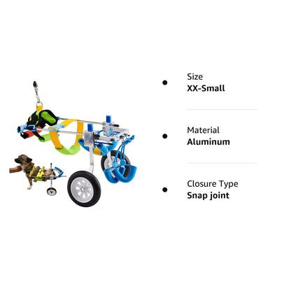 Adjustable Dog Wheelchair for Back Legs - Mobility Aid for Disabled Pets