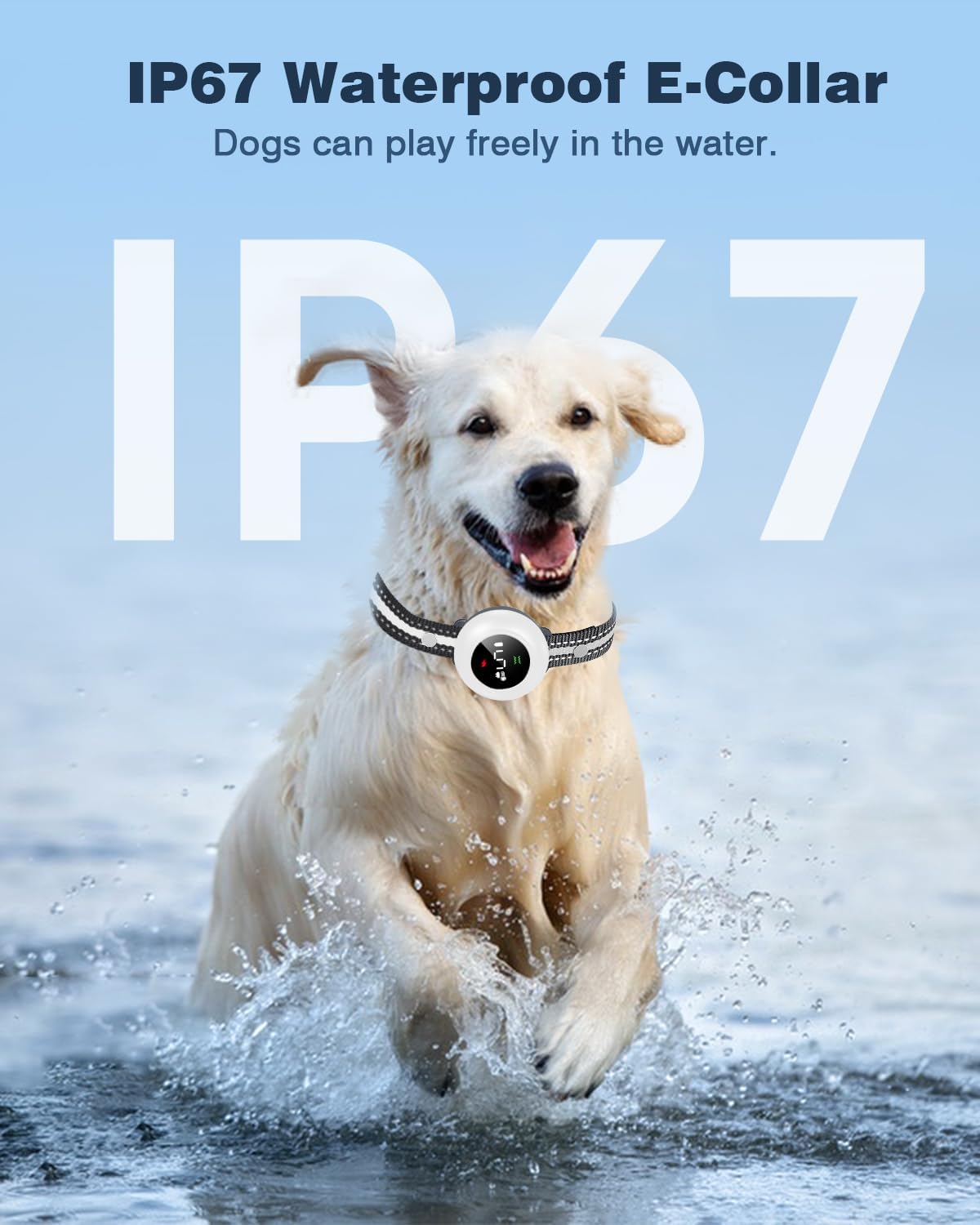 2-in-1 Dog Shock & Bark Collar - Smart Training, Adjustable Sensitivity, 3300FT Remote, Waterproof, Beep Vibration Shock