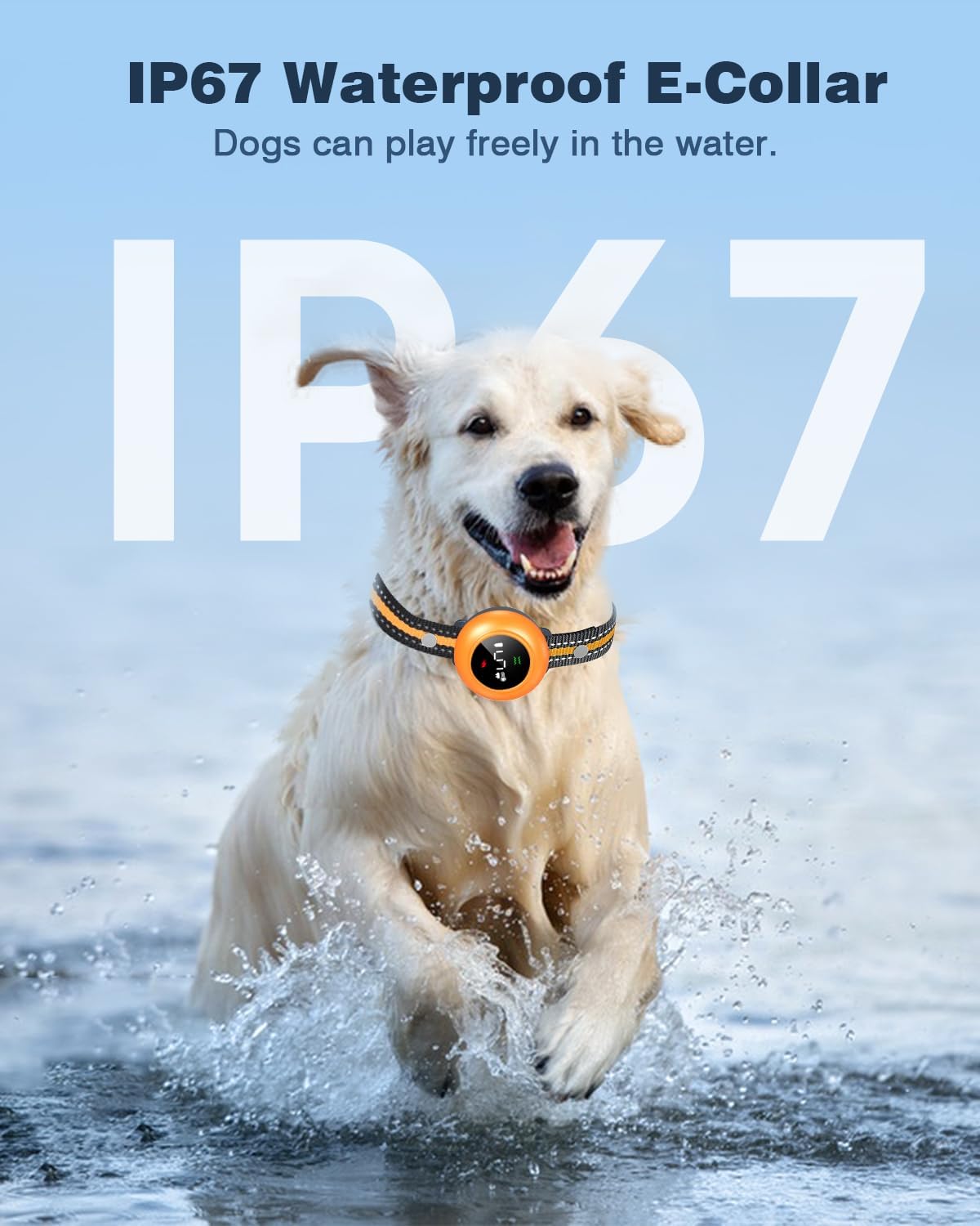 2-in-1 Dog Shock & Bark Collar - Smart Training, Adjustable Sensitivity, 3300FT Remote, Waterproof, Beep Vibration Shock