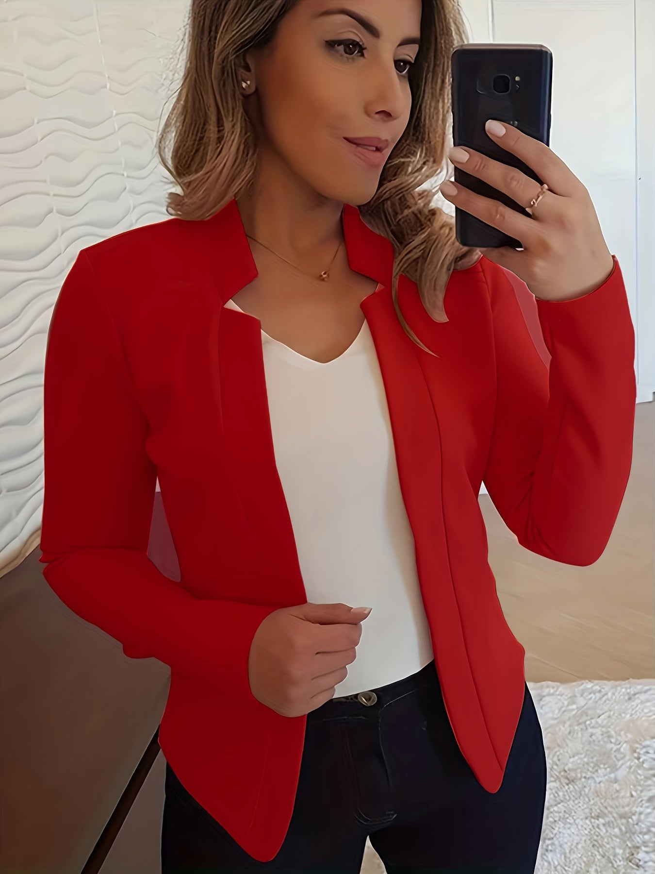 Solene | Open Front Blazer Jacket
