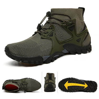 Men Slip-On High-Top Breathable Upstream Wading Shoes