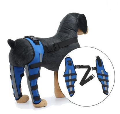 Double Dog Hip Brace with Safety Reflective Straps - Dog Hip Support for Back Leg and Hop Dysplasia