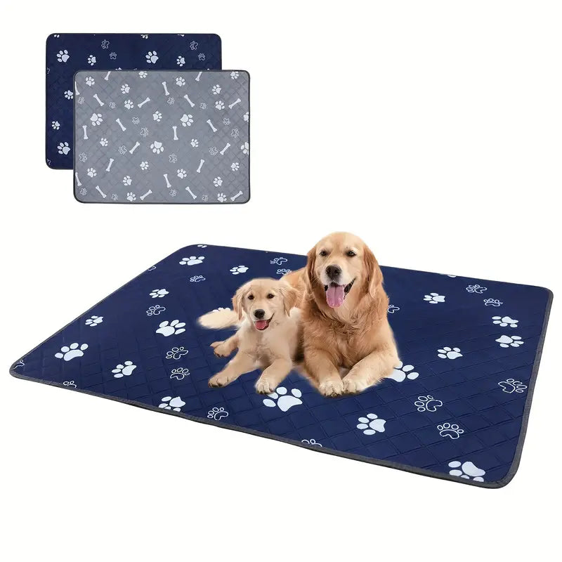 Super Absorbent Reusable Dog Pee Pads - Non-Slip and Washable Potty Training Mat