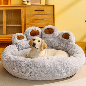 Calming Bear Paw Bed for Pets