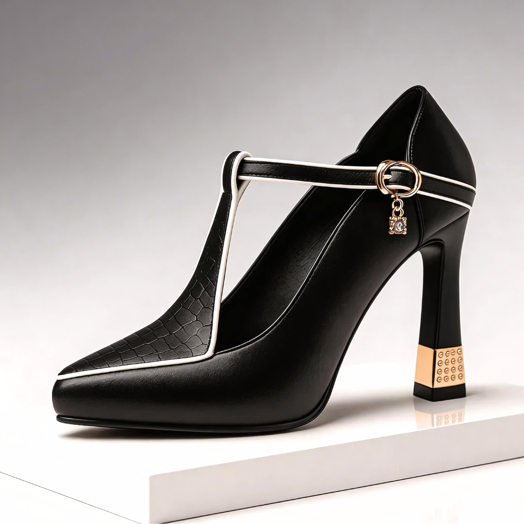 Delphine | Women's T-Strap Block Heels
